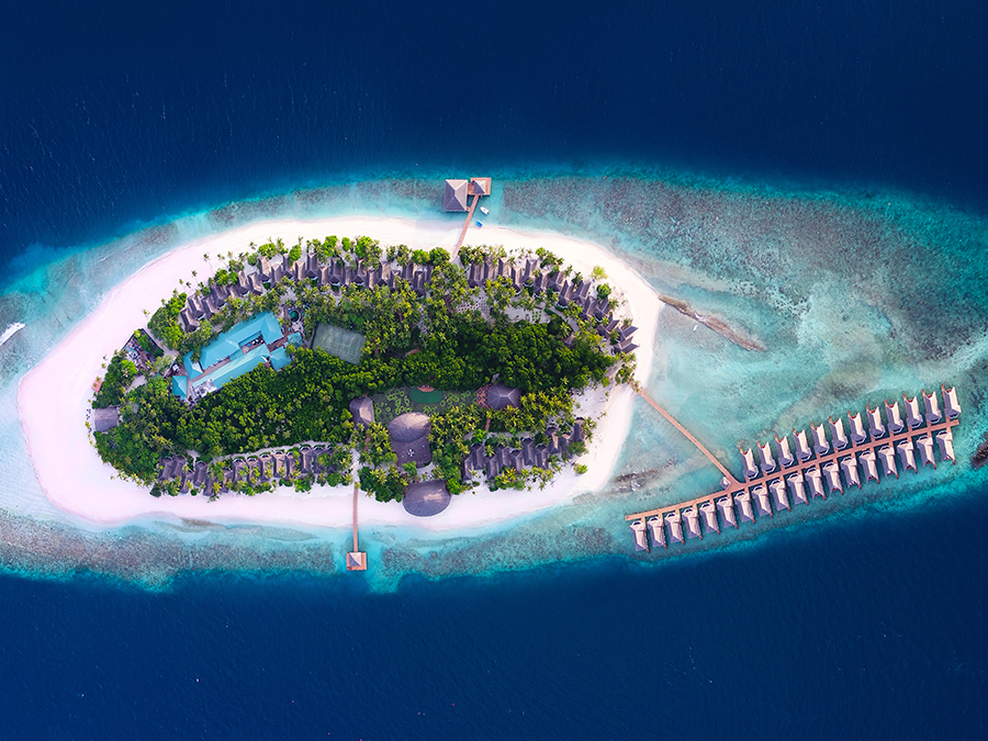 Vista aérea Dreamland Maldives
