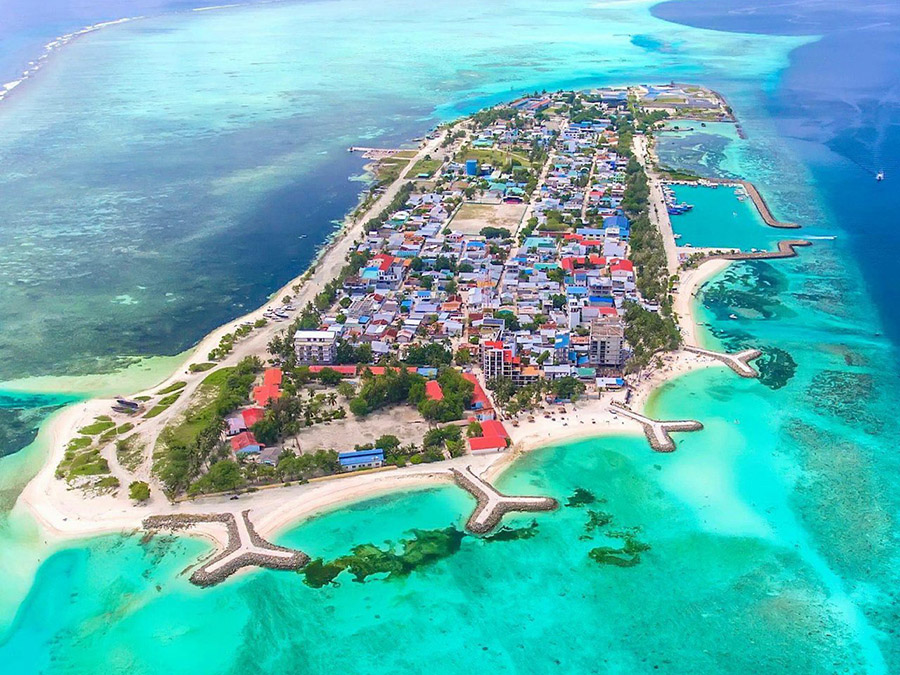 Vista aérea de Maafushi