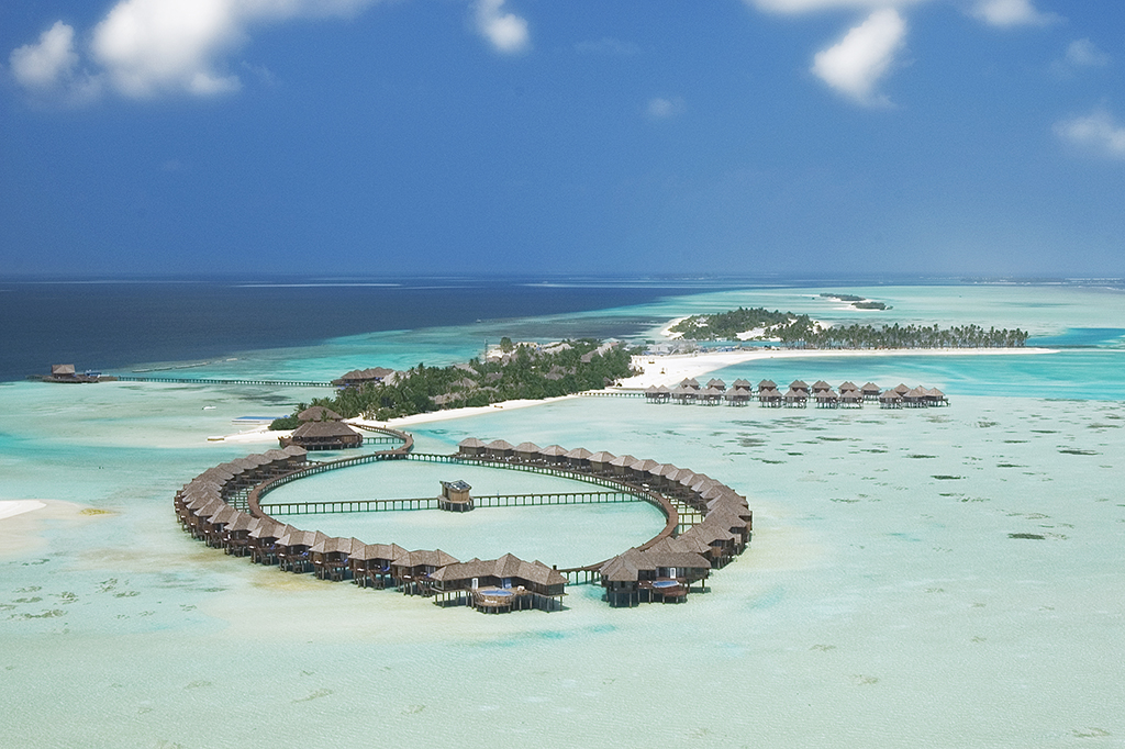 Vista aérea de Sun Siyam Olhuveli - Maldivas