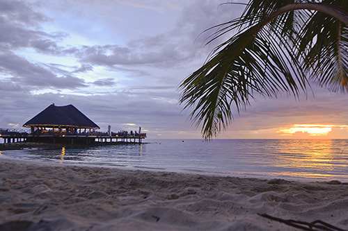 Puesta de sol en Bandos Maldives