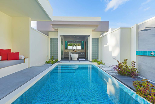 Piscina de la Beach Suite with Pool de Dhigali
