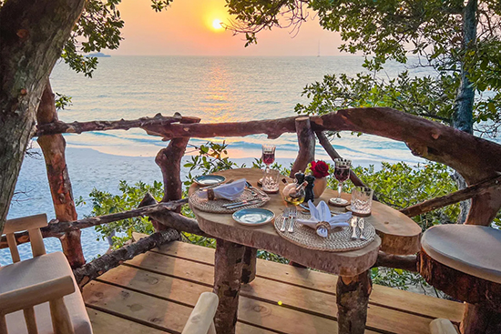 Thari Tree Top Dining, experiencia de cena privada en altura en Malahini Kuda Bandos