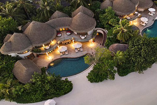 Two-Bedroom Beach Residence with Private Pool en primera línea de playa en The Nautilus Maldives
