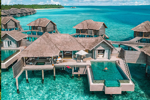 One Bedroom Over Water Pool Residence vista desde el aire