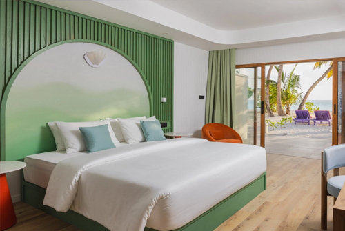 Sunset Deluxe Beach Villa al atardecer en Villa Park