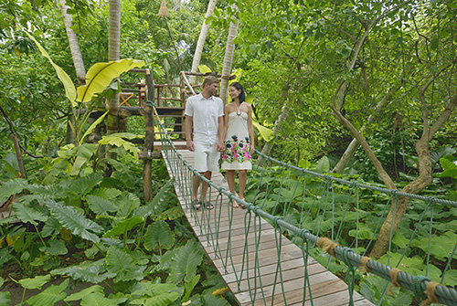 Frondosa vegetación en Villa Park