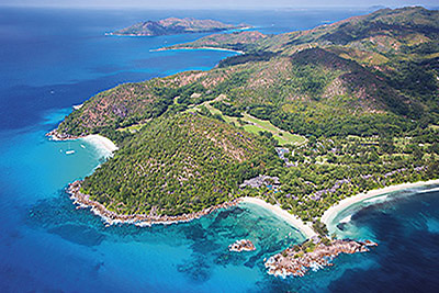 Vista aérea de Constance Lemuria, Praslin